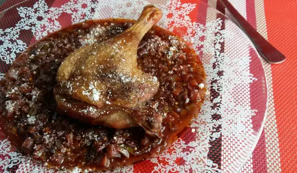 Roasted Duck Legs with Sauce