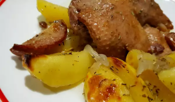 Duck with Pears and Potatoes
