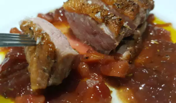 Duck Magret with Rosemary and Sweet and Sour Sauce