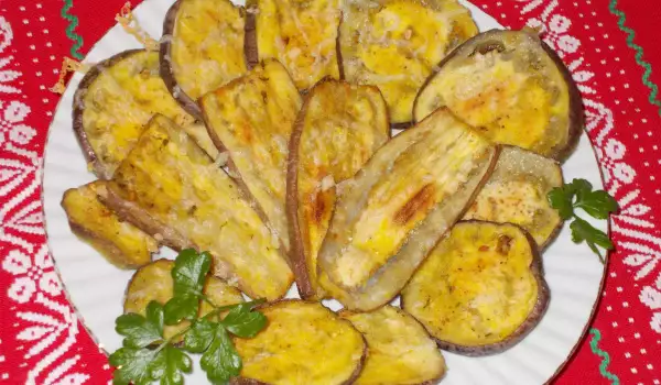 Crispy Oven-Baked Eggplant with Cheese