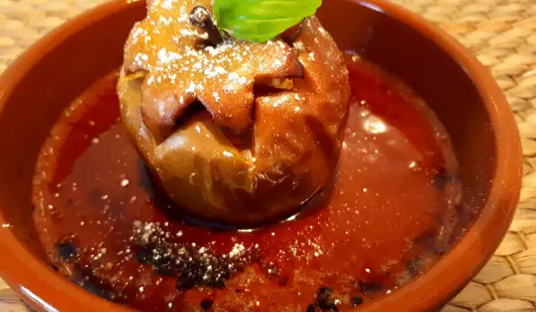 Baked Stuffed Apple with Honey
