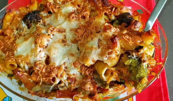 Oven-Baked Macaroni with Vegetables