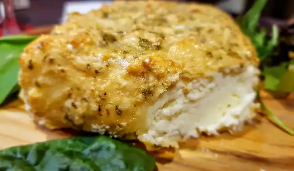 Baked Cheese with Herb Crust