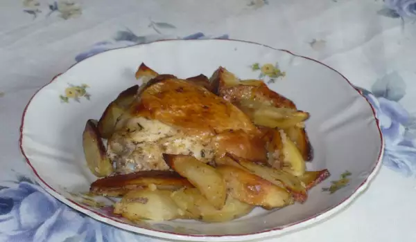 Grilled Chicken with Spicy Potatoes