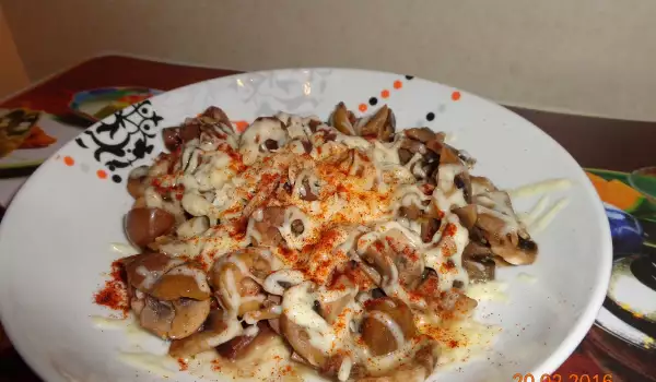 Spicy Mushrooms with Cheese