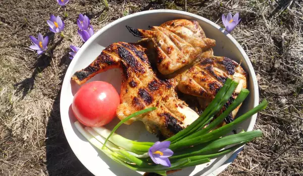 Charcoal-Cooked Spring Chicken