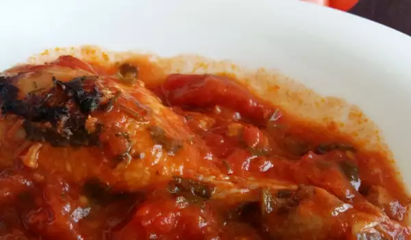 Chicken with Tomatoes and Garlic