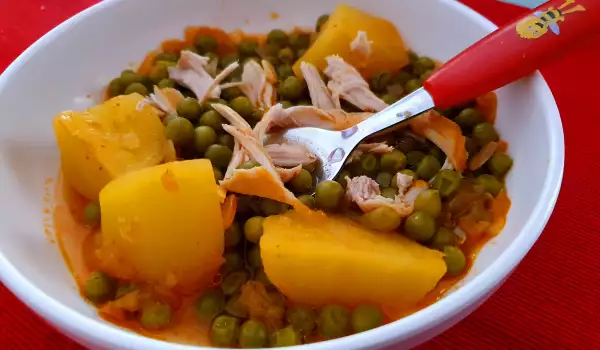 Chicken with Peas for Kids