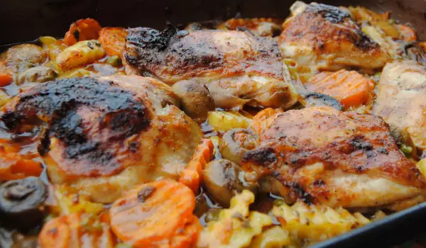 Oven-Baked Chicken with Vegetables