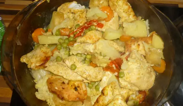 Oven-Made Chicken with Vegetables