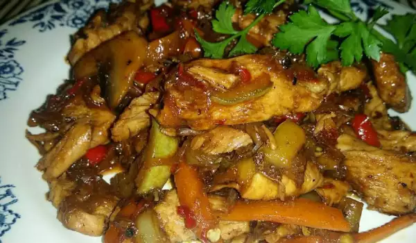 Chinese-Style Chicken with Vegetables