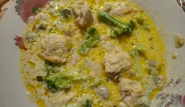 Chicken with Broccoli and Milk