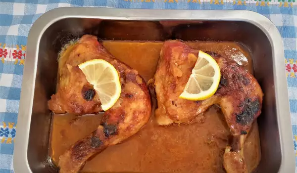 Roasted Chicken Thighs in Marinade