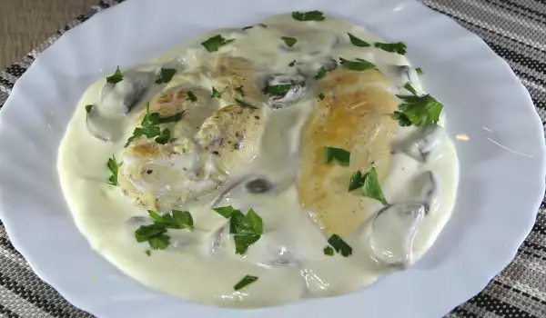 Chicken with Mushrooms and Cream