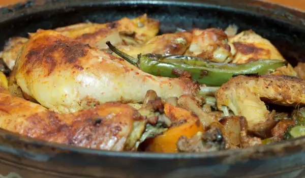 Chicken with Mushrooms and Potatoes