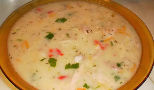 Chicken Soup with Boiled Thickening Agent