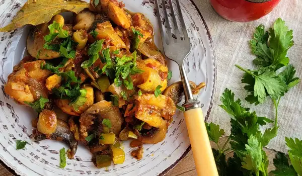 Chicken Kavarma with Leeks and Mushrooms