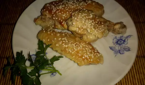 Chicken Wings with Sesame Seeds