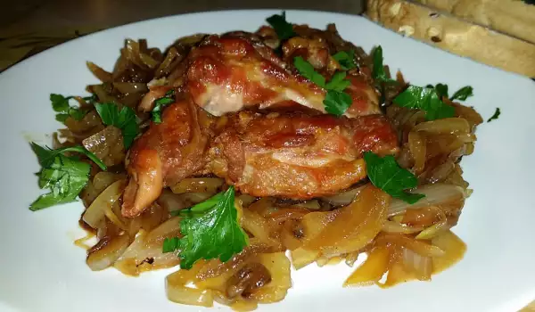 Chicken Steaks with Caramelized Onions