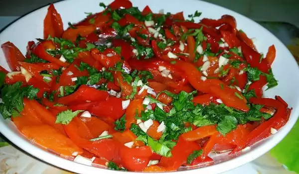 Roasted Red Peppers with Garlic