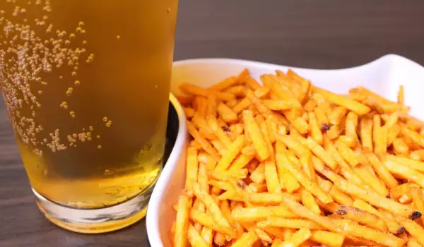 Fries and beer