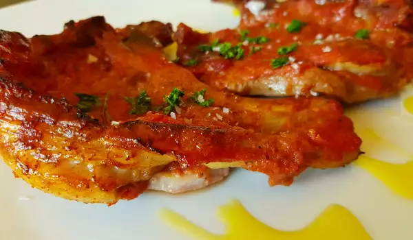 Pork Chops with Wine and Tomatoes