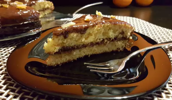 Orange Cake with Chocolate Ganache