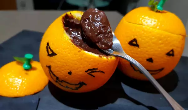 Orange-Chocolate Halloween Cream