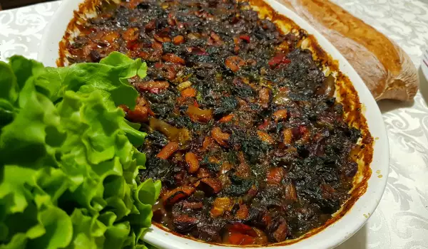 Oven-Baked Beans with Nettles and Greens