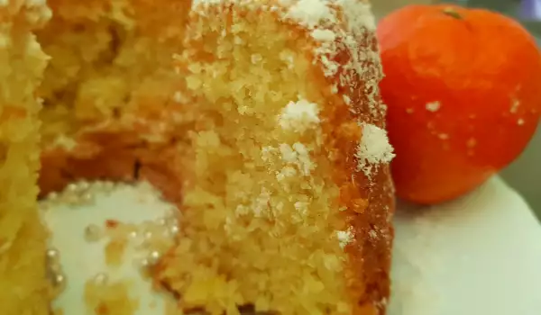 Lean Sponge Cake with Tangerines and Coconut