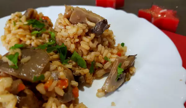 Vegan Rice with Mushroom Mix