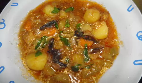 Meatless Stew in a Pan