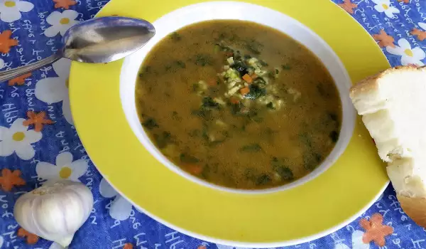 Spinach Soup with Thickening Agent