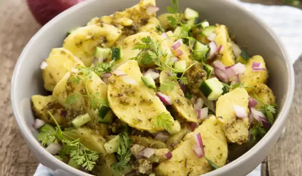 Warm Potato Salad with Pistachios