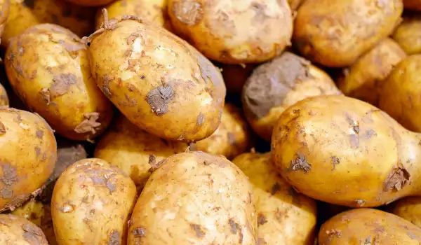 Raw potatoes