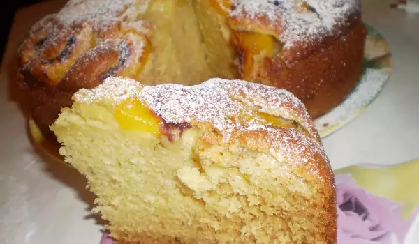 Peach Sponge Cake