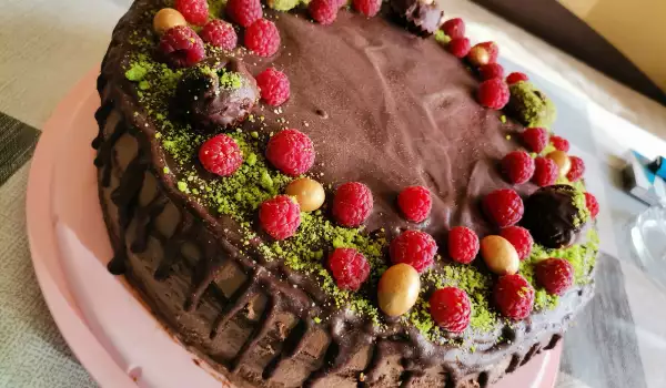 Festive Chocolate Cake with Coffee Mousse