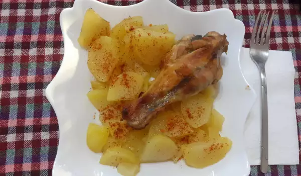 Baked Turkey Drumsticks with New Potatoes