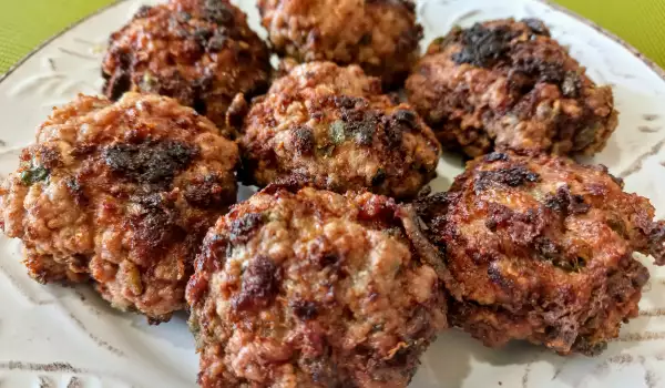 Souvlaki Fried Turkey Meatballs