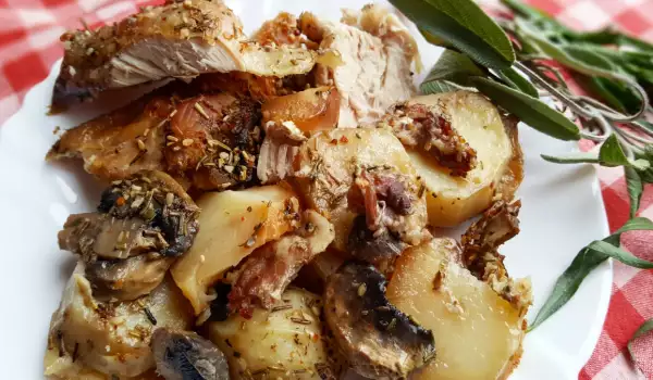 Turkey with Potatoes and Beer