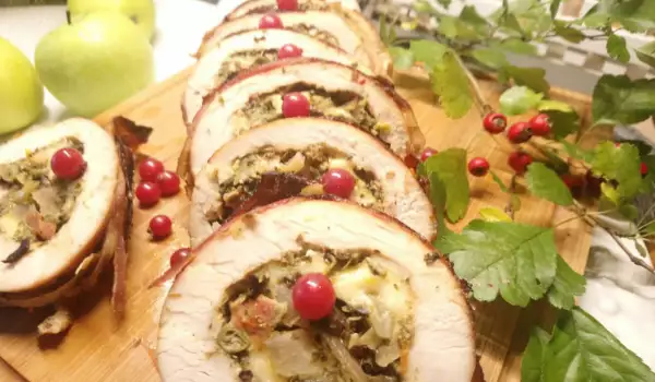 Festive Turkey Roll with Cheddar
