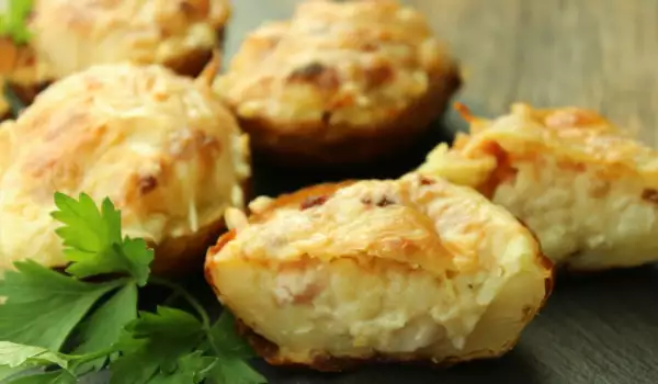 Stuffed Potatoes with Smoked Bacon and Cream Cheese