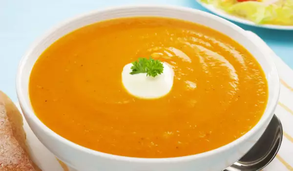 Pumpkin and Sweet Potato Cream Soup