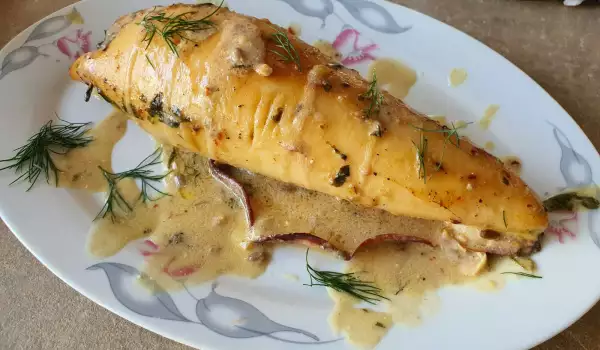 Oven-Baked Stuffed Squid