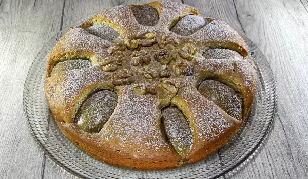Apple Cake with Walnuts and Ricotta