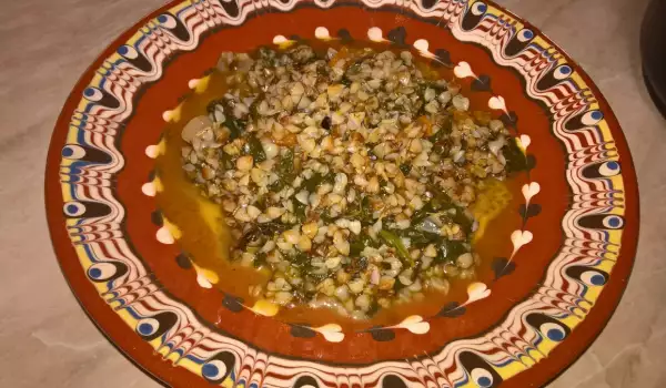 Spinach with Buckwheat Stew for Kids