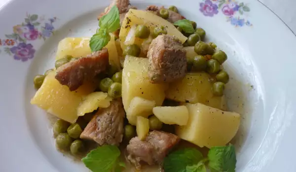 Pork, Potatoes and Peas Stew