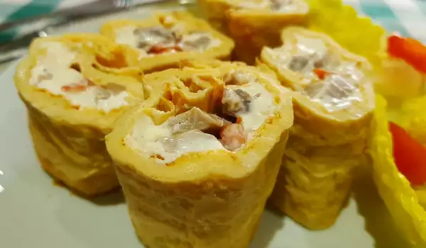 Egg Roll with a Rich Filling