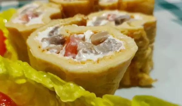 Egg Roll with a Rich Filling