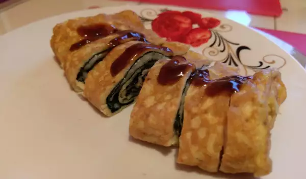 Japanese Omelette with Cheese - Tamagoyaki